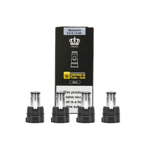 Résistances Crown M 0.4/0.8Ω Twin & 0.6Ω Mesh (4pcs) - Uwell - PrixVape