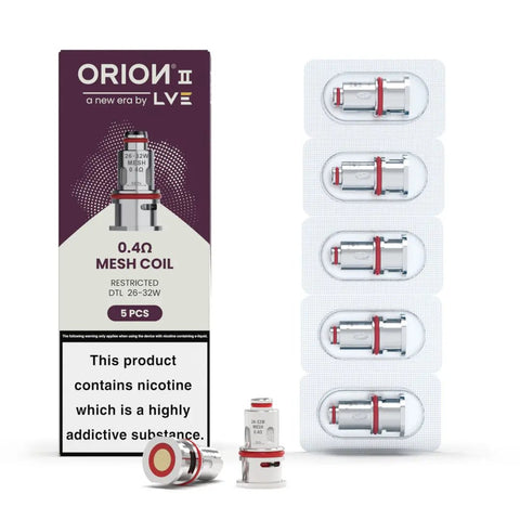 Résistances Mesh Orion II 0.4Ω (5pcs) - LVE - PrixVape