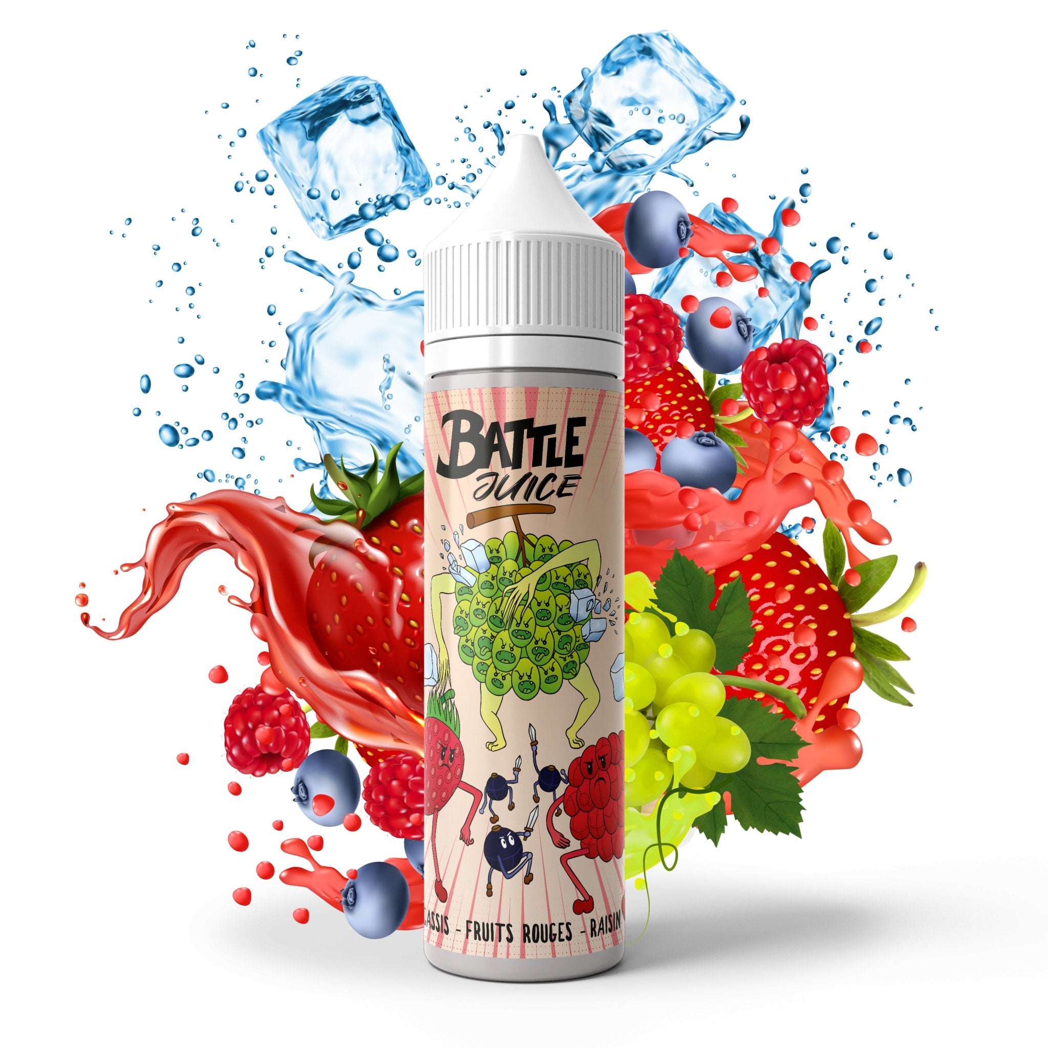 Cassis Fruits Rouges Raisin 50ml - Battle Juice – PrixVape