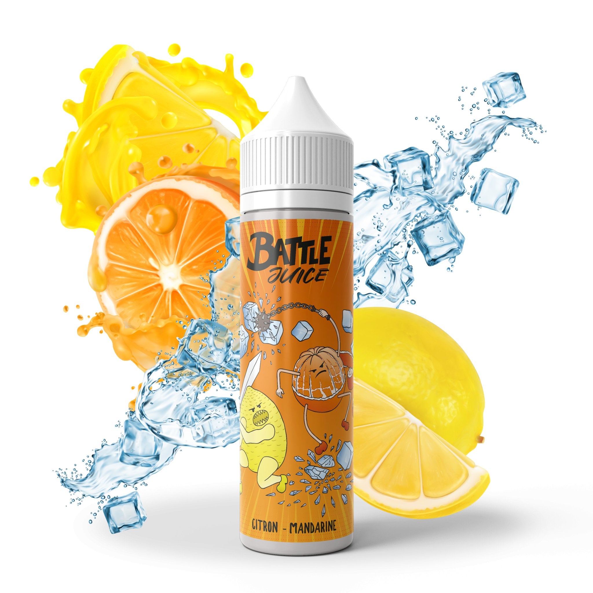 Citron Mandarine 50ml - Battle Juice - PrixVape