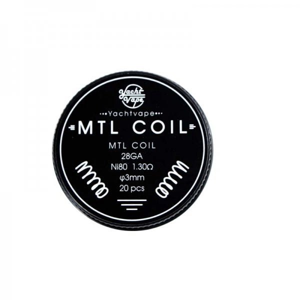 Mtl Coil 28GA ni80 1.3Ω 3mm (20pcs) - Yachtvape - PrixVape