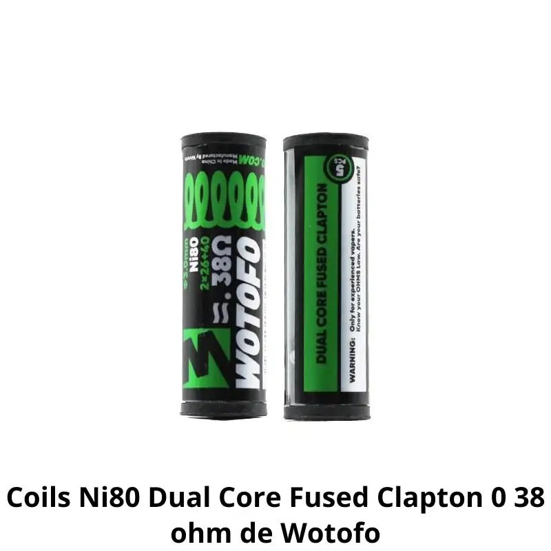 Ni80 Dual Core Fused Clapton 2*26+40G / 0.38ohm (5pcs) - Wotofo - PrixVape