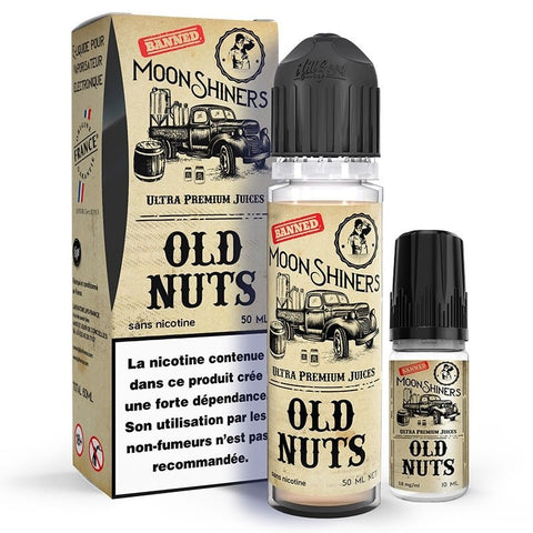 Old Nuts 50ml + Booster 10ml - Moonshiners - Nicotine : 3mg - PrixVape