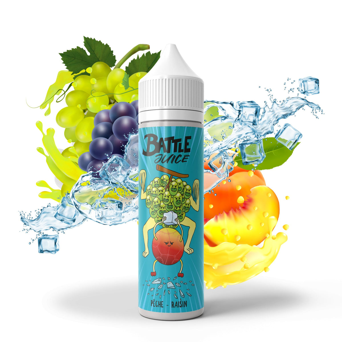 Pêche Raisin 50ml - Battle Juice - PrixVape